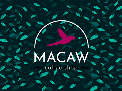 Macaw Coffee Shop Logo branding illustrator logo