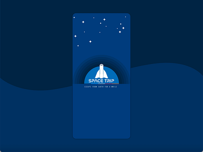 Space Trip App adobe xd app illustration interaction design ui