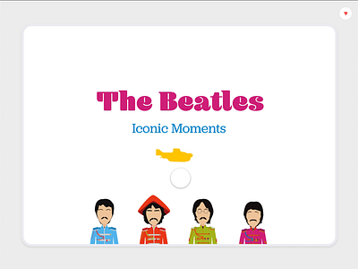 Beatles Iconic Moments - Protopie beatles playoff prototype