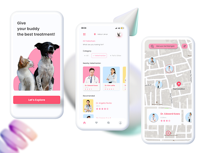 Pet's Heaven App figma mobileapp mobileui petsapp ui ui design uidesign uiuxdesign visual design