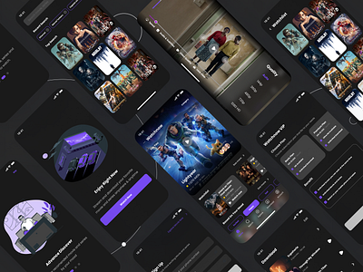 Movie Streaming App app figma mobileapp moviestreaming uidesign visualdesign