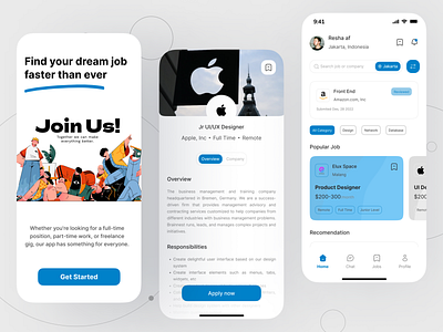 Job Finder App figma homepage mobileapp uiux