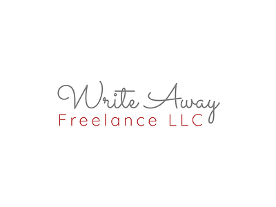 Write Away branding logo typography