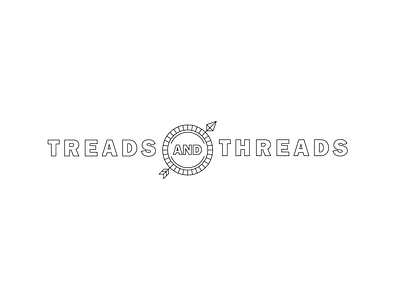 Treads and Threads branding icon logo typography