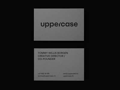 UC business cards black branding design logo typography