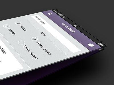 Hubble contact Info app design interface responsive typography ui ux web