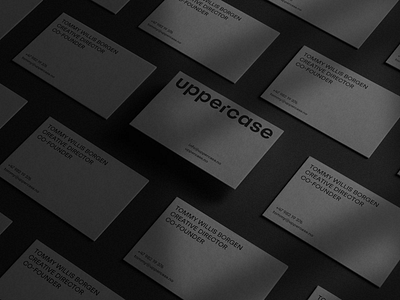 uppercase business cards