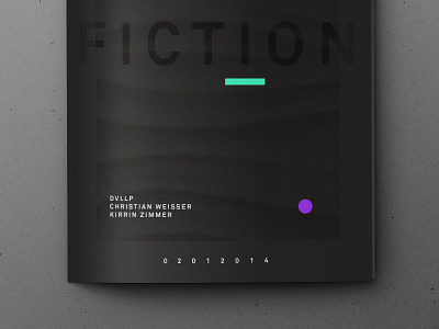 Fiction Mag black design layout magazine typography