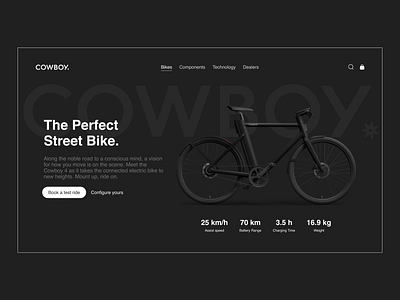 E-bike web ui design