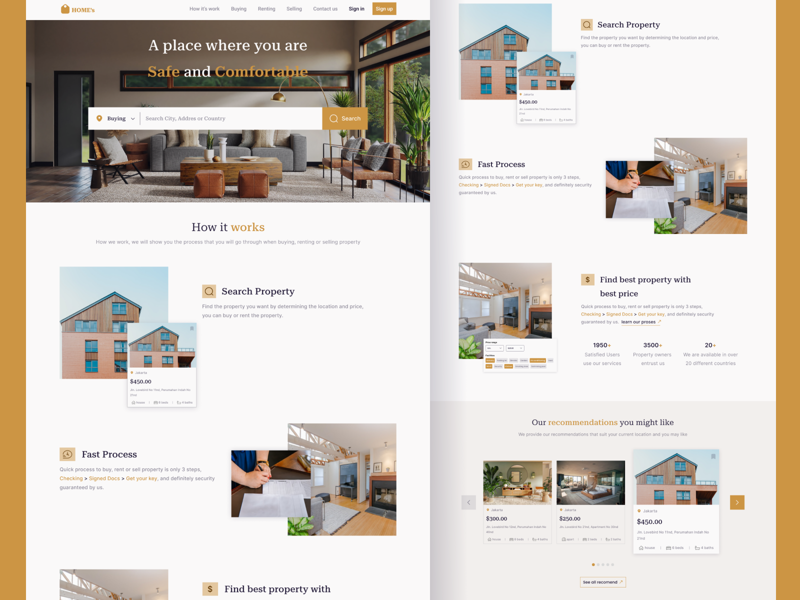 House's - Landing Page By Sandy.ui On Dribbble