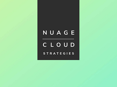 Nuage | Cloud Identity branding identity logo design