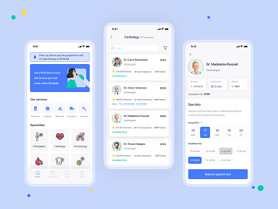 Medical Mobile App by Simin Nikmanesh on Dribbble