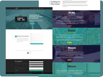 Redesign Mason Holdings branding design minimal ui web