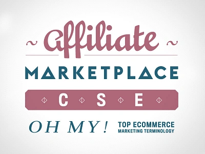 eCommerce jargon typography affiliate cse ecommerce marketplace typography