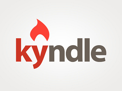 Kyndle brand business commerce fire flame ignite logo mark spark