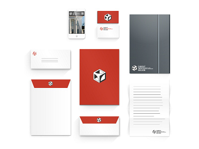 Mechanical & electrical engineering firm branding architecture brand cube engineering logo mark