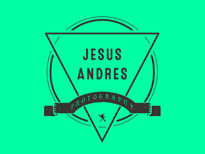 Jesus Andres Photography hipster logo photography triangle