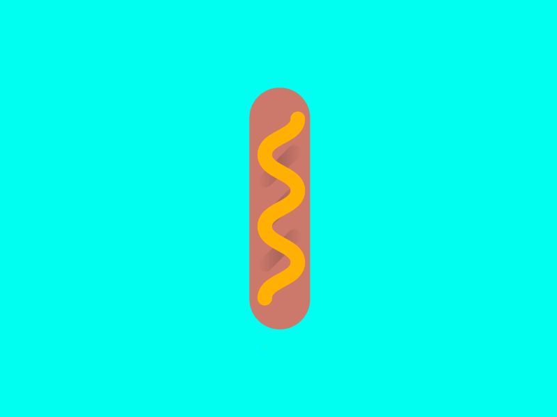 🌭 after effects food hot dog mustard