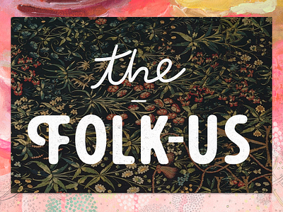 the Folk-Us ※ Branding ⇶ Typographic Mark branding fashion lettering logo typography