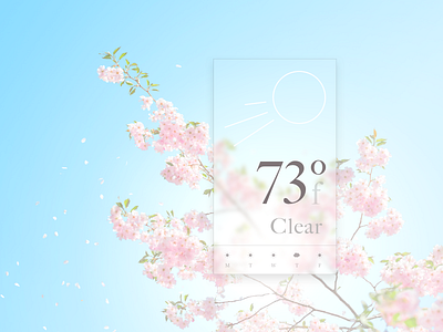 #DailyUI 037 - Weather daily ui icon sun temperature weather widget