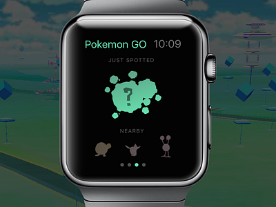 #DailyUI 041 - "Workout" tracker apple watch daily ui game health pokemon go silhouette tracker wearables