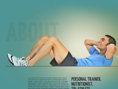 Personal Trainer's Website fitness health nutrition personal training website