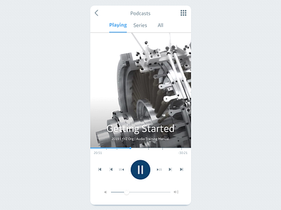 DailyUI - 009 - Music Player audio controls dailyui design engineering information instruction layout learning materials manual music player podcast podcast player typography ui ux