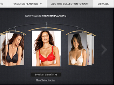 Closet bra carousel design ecommerce features fit jquery layout lingerie model panties underwear