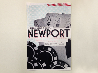 Newport design gambling newport poster print