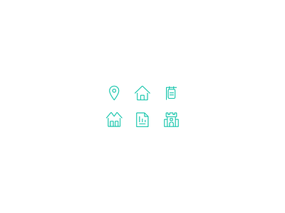 Real Estate Icons design house icons ui vector