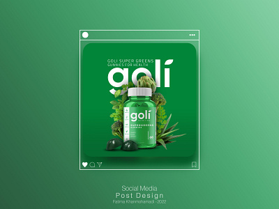 Goli Nutrition Social Media Design ad design design concept golinutrition graphic design instagram social media