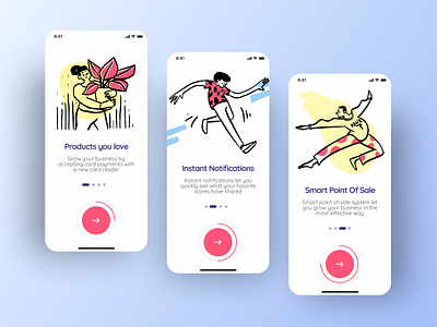 Mobile Onboarding Screens