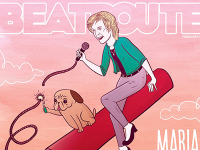 Maria Bamford BeatRoute Cover comedy illustration magazine cover maria bamford