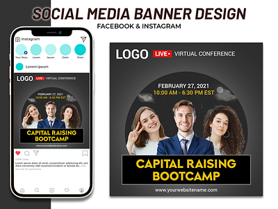 Conference Social Media Banner & Post banner ad banner design business banner conference banner conference socal media post instagram banner instagram post social banner social media design social post design