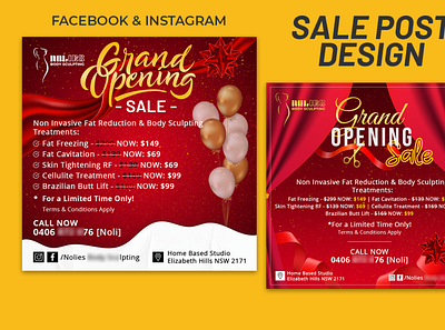 Social Media Sale Post Design facebook ads instagram post sale banner sale post social media banner social media design