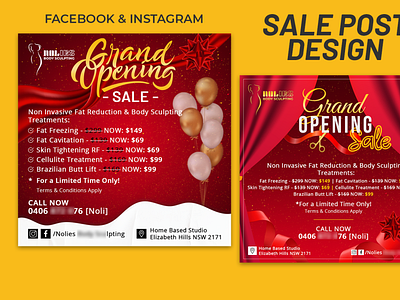 Social Media Sale Post Design facebook ads instagram post sale banner sale post social media banner social media design