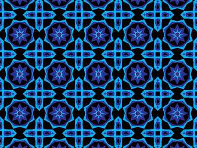 Blue And Purple Fractal