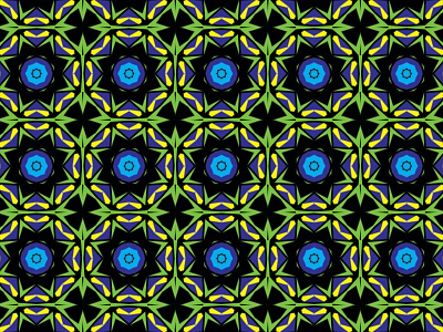 Green And Purple Circle Fractal