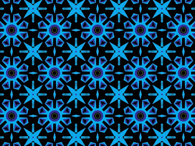 Blue Crystal Flower Fractal background design flatdesign fractal