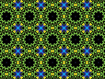 Yellow And Green Circle Fractal