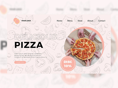 Food Landing Page - Pizza Restaurant branding graphic design landing page ui website