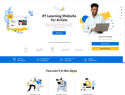 learning website design school website branding design graphic design illustration logo shop design typography ui ux website design