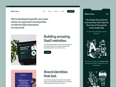 leading page website branding design graphic design illustration logo shop design typography ui ux website design