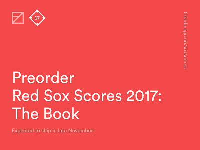 Red Sox Scores 2017: The Book baseball book data data visualization data viz infographic minimal minimalism simple sports