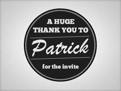 Thanks To Patrick