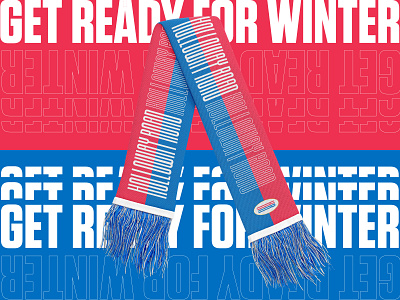 Holloway Road scarf art direction branding knit scarf streetwear textile typography winter