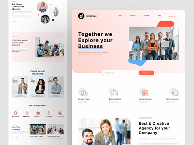 Digital Marketing Agency Landing Page agency landing page agency website design digital marketing agency landing page design marketing agency marketing design ui ui ux web web deisgn web dev website design