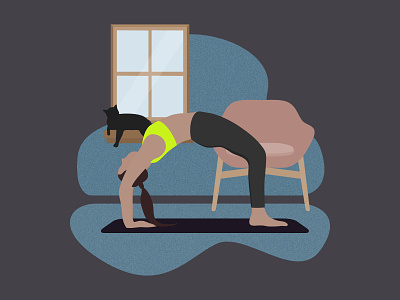 Yoga in vectors #1 affinitydesigner flat illustration illustration vector