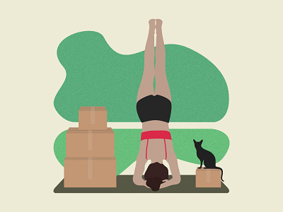Yoga in vectors #2 affinitydesigner flat illustration illustration vector