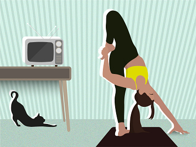 Yoga in vectors #5 flat illustration illustration illustrator vector yoga